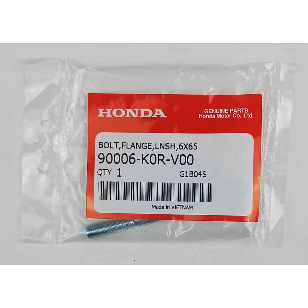 90006-k0r-v00-โบ้ลท์หน้าแปลน-6x65-honda-แท้ศูนย์