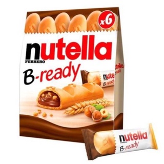 Nutella B-ready *6อายุใหม่ สินค้าล็อตใหม่แบบ6ชิ้น หมดอายุ เดือน6/2022