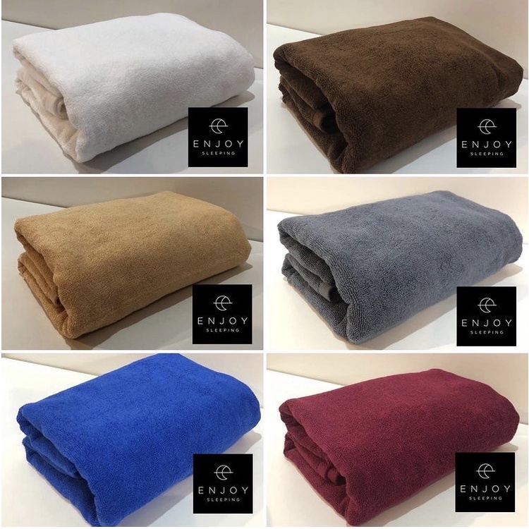 ผ้าเช็ดตัว-ทอด้ายคู่-ผ้าขนหนู-โรงแรม-ผ้าเช็ดตัวโรงแรม-hotel-towel-cotton-100-รับปักโลโก้-bath-towel