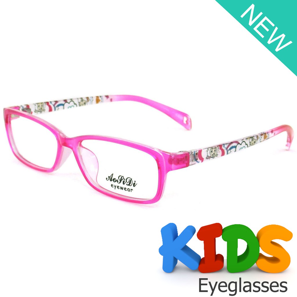korea-แว่นตาแฟชั่นเด็ก-แว่นตาเด็ก-รุ่น-aorpidi-1618-c-38-สีชมพูเข้ม-ขาข้อต่อ-วัสดุ-pc-สำหรับตัดเลนส์