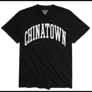 ใหม่ เสื้อยืดลําลอง แขนสั้น พิมพ์ลาย Chinatown Market Arc สําหรับผู้ชาย P3