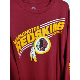 เสื้อแขนยาว เสื้อมือสอง ฟุตบอล WASHINGTON REDSKINS XL อก 46