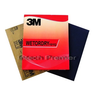 กระดาษทรายน้ำ 9"x11" (100 แผ่น) 3M 101Q 3M Wetordry Sandpaper