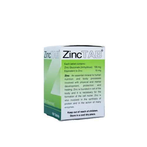 ภาพสินค้าZinc Tab 15 mg ซิงค์แทป 100 เม็ด เสริมสร้างภูมิคุ้มกัน บำรุง ผิว ผม เล็บ T.Man จากร้าน p4ushop บน Shopee ภาพที่ 2