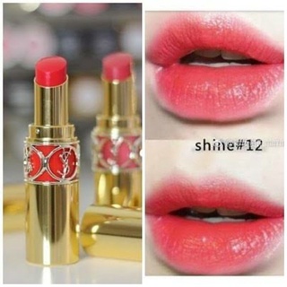 Beauty-Siam แท้ทั้งร้าน !! ตัวเทส ปลอกขาว YSL YVES SAINT LAURENT  OIL IN STICK 3.2 G. สี 12 CORAIL DOLMAN