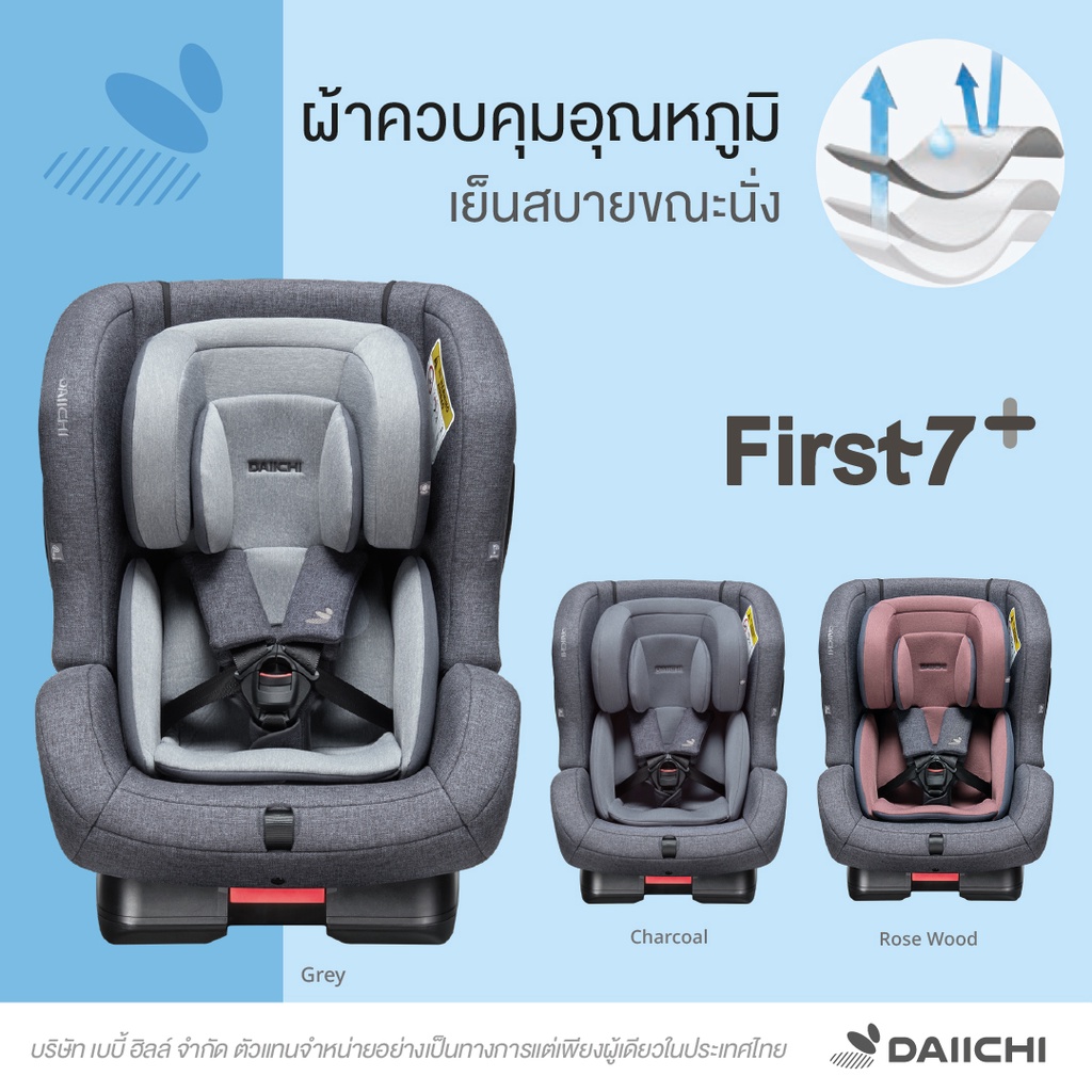 ภาพสินค้าDaiichi Fabric First7 Plus เซ็ตผ้าสำหรับคาร์ซีทรุ่น First 7 Plus จากร้าน babyhills บน Shopee ภาพที่ 3