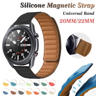 Samsung Galaxy Watch magnetic  straps, 20mm, 22mm, 42mm, 46mm, 45mm, 41mm wristbands, suitable for Huawei GT/ Amazfit Bip GTR silicone straps