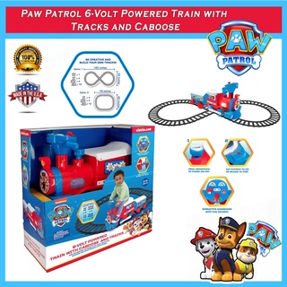 นำเข้า🇺🇸 รถไฟเด็ก พร้อมราง Kiddieland Toys Paw Patrol 6-Volt Powered Train with Tracks and Caboose