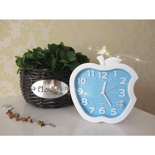 นาฬิกาตั้งโต๊ะนาฬิกาปลุกตั้งโต๊ะ  นาฬิกาปลุก รูปแอปเปิ้ล Alarm Clock นาฬิกาปลุกตั้งโต๊ะ ดีไซน์รูปแอปเปิ้ล สีสันสดใส<คละส