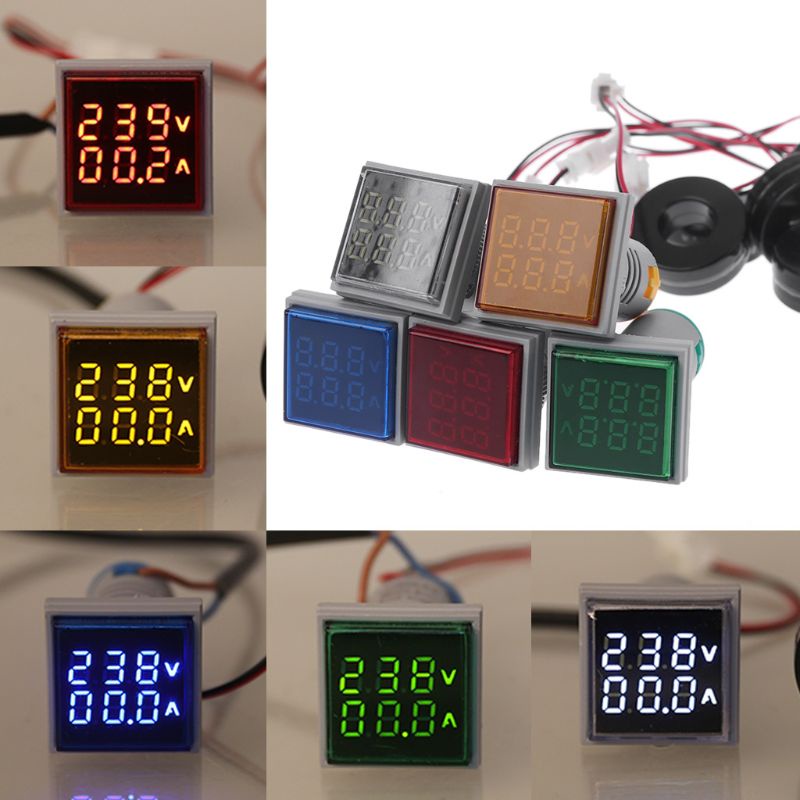 bonjour-square-led-digital-dual-display-voltmeter-amp-ammeter-voltage-gauge-current-meter-ac-60-500v-0-100a