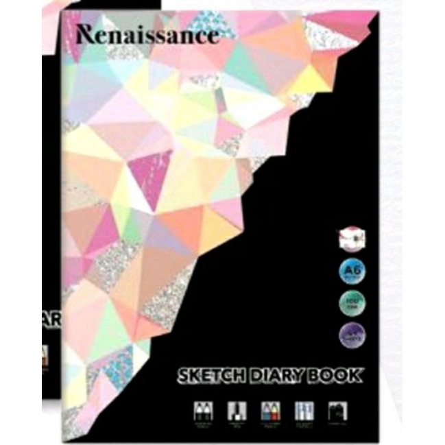 renaissance-sketch-diary-book-100แกรม-64แผ่นขนาดa5-a6