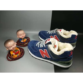 NB New Balance couple classic 574 casual plus hair sneakers
