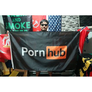 <ส่งฟรี!!> ธง Pornhub เว็บโปรด พร้อมส่งร้านคนไทย