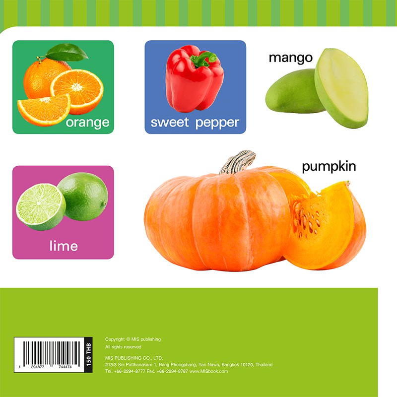 ภาพหน้าปกสินค้าMISBOOK หนังสือ 100 First Fruits & Vegetables (Board Book) จากร้าน misbook บน Shopee