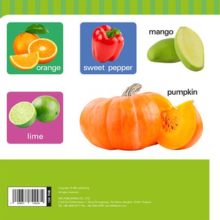 ภาพขนาดย่อของภาพหน้าปกสินค้าMISBOOK หนังสือ 100 First Fruits & Vegetables (Board Book) จากร้าน misbook บน Shopee