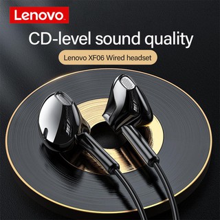 Lenovo หูฟังอินเอียร์ แบบมีสาย หูฟังกีฬา Wired Headphone Headset Stereo เบสแน่นเสียงดี ช่องเสียบ 3.5มม HD Voices XF06