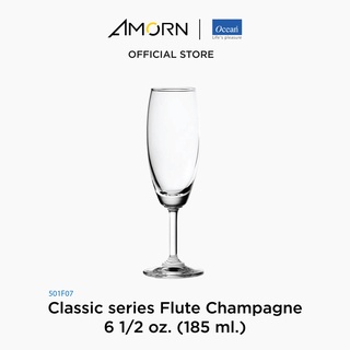 AMORN - (Ocean) 1501F07 Classic series - แก้วแชมเปญฟลุท เซียรีซ แก้วโอเชี่ยนกลาส Champagne 6 1/2 oz. (185 ml.)บรรจุ 6 ใบ