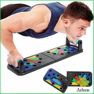 Arleen กระดานดันพื้น แบบพับได้ อุปกรณ์บริหารกล้ามเนื้อ แผ่นวิดพื้น Push-up board