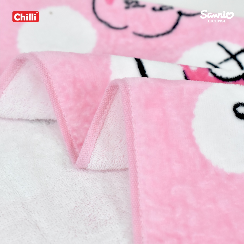 ของแท้-100-sanrio-towel-ผ้าขนหนู-ผ้าเช็ดตัว-ลิขสิทธิ์-hello-kitty-kt-7054-ขนาด-16x32-นิ้ว-ผ้าเช็ดผม