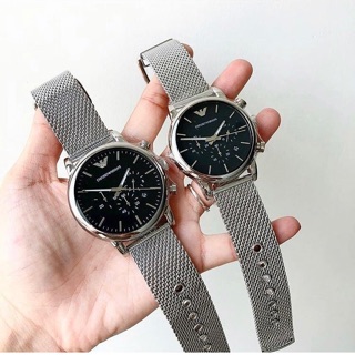 Armani watch สายสแตนเลสสีเงิน