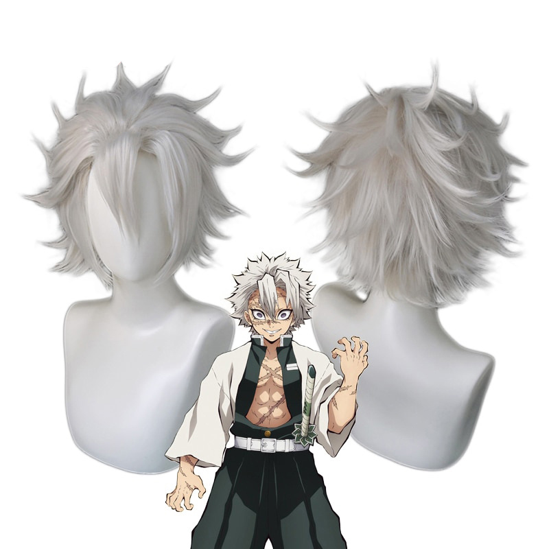 fantasy-dragon-store-anime-demon-slayer-kimetsu-no-yaiba-demon-slayer-cosplay-costume-shinazugawa-sanemi-short-wig-cos