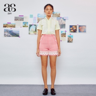 [ASV EXCLUSIVE 2/22] Glenna Shorts In Tint กางเกงผู้หญิง ขาสั้น ชายแต่งปีเก้ ผ้าลายตาราง