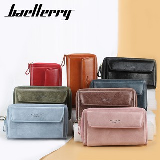 Baellerry N0108 กระเป๋าสตางค์ ความจุขนาดใหญ่ แฟชั่นสไตล์เกาหลี สําหรับผู้หญิง