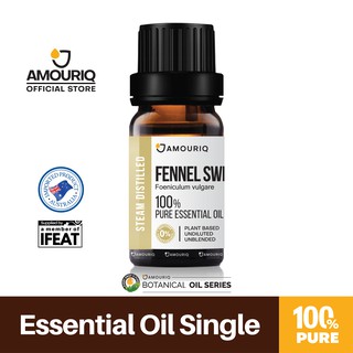 นํ้ามันหอมระเหยเฟนเนล กลั่นไอน้ำบริสุทธิ์100% Fennel Sweet Essential Oil Steam-Distilled เฟ็นเนลออยล์ น้ำมันยี่หร่าฝรั่ง