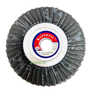 กระดาษทรายซ้อนหลังอ่อน KEENNESS (1ใบ) 4นิ้ว (40-320) ใบเจียทรายซ้อน แผ่นเจียรทรายซ้อน หลังอ่อน จานทรายเรียงซ้อน ผ้าทราย