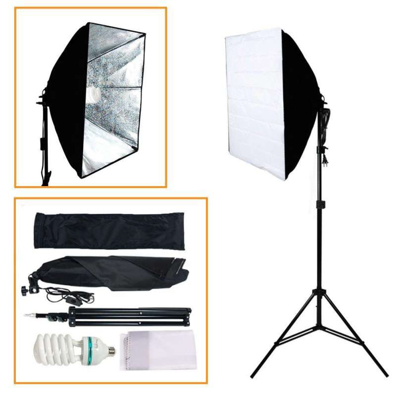 ไฟสตูดิโอ-softbox-50x70cm-พร้อมหลอดไฟ-e27