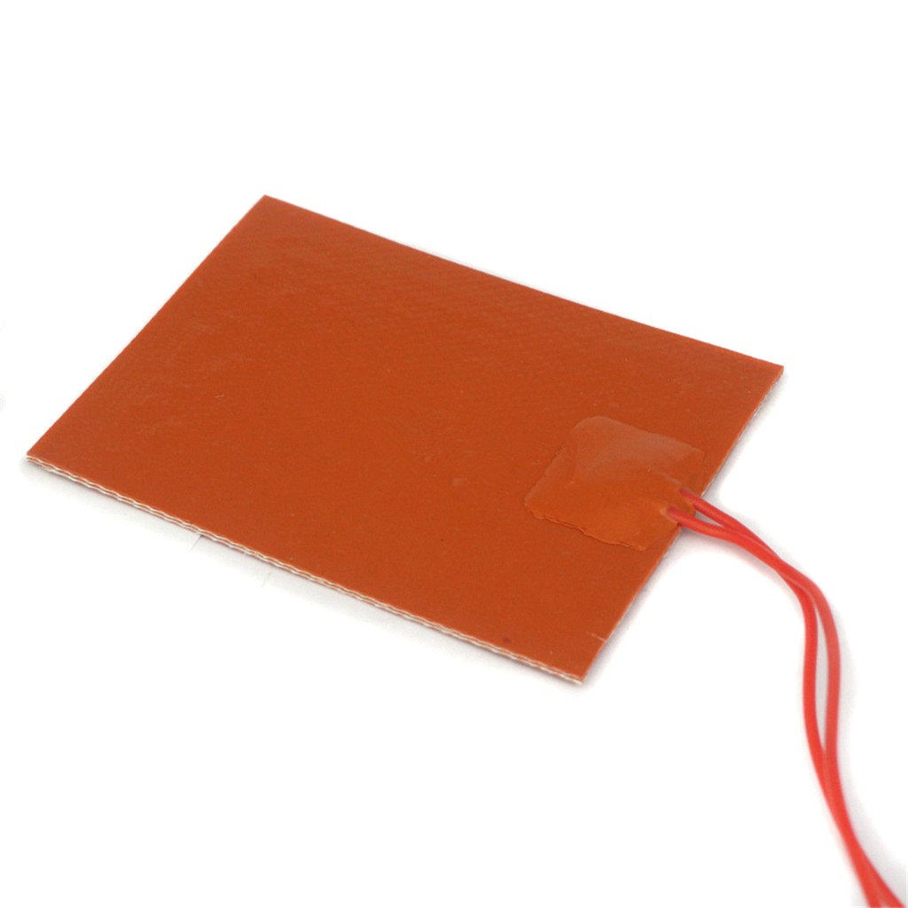 ภาพหน้าปกสินค้า80x100mm 12V DC 20W Flexible Waterproof Silicon Heater Pad For 3D Printer Red จากร้าน westyle.th บน Shopee
