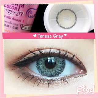 💜 Teresa Gray (1)(2) บิ๊กอาย สีเทา ทรีโทน Dream Color1 Contact Lens คอนแทคเลนส์ ค่าสายตา สายตาสั้น แฟชั่น ตาฝรั่ง ฝรั่ง