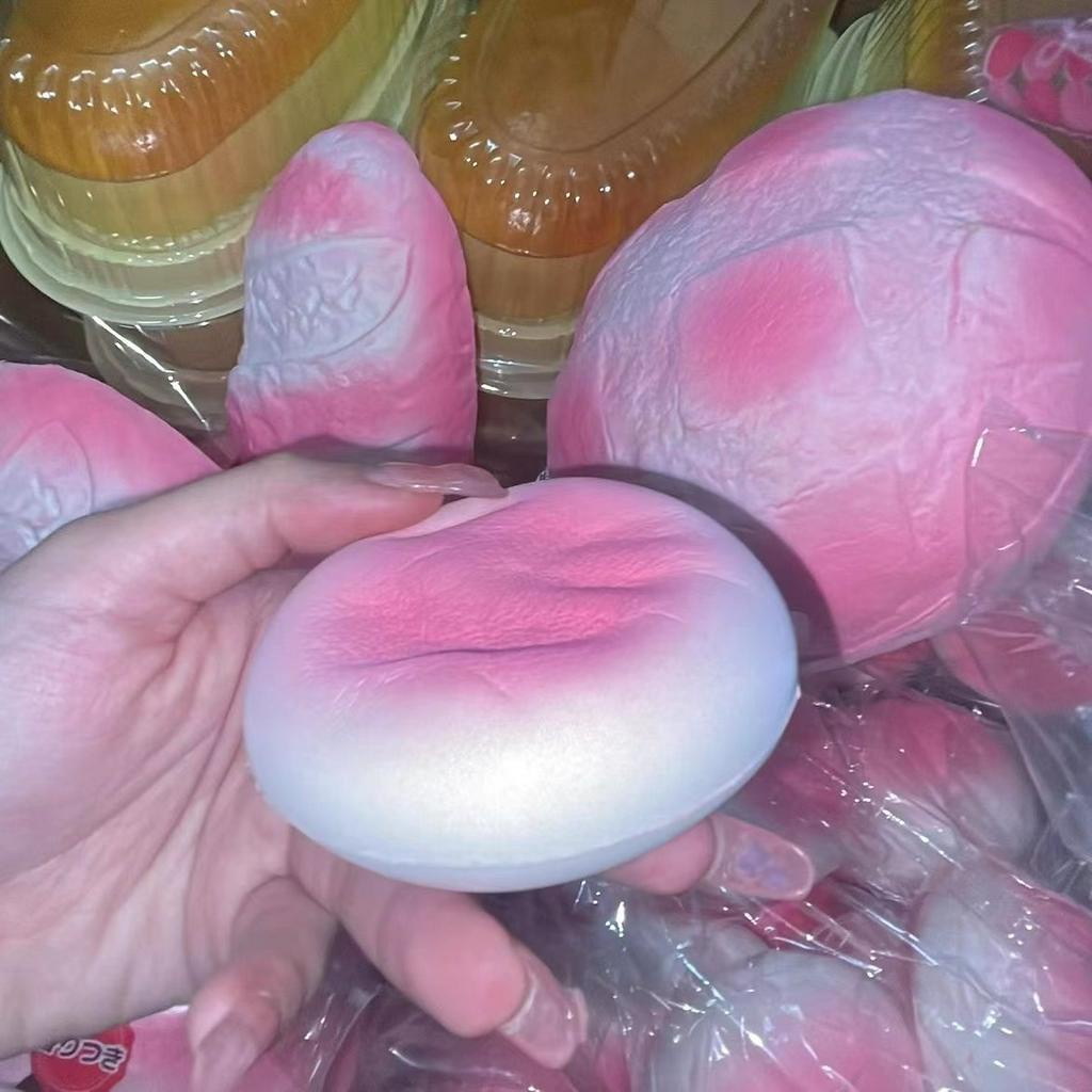 april-7cm-สีชมพูสกุชชี่ขนมปัง-ของเล่นบีบอัด-สกุชชี่-squishy-bread-คลายเครียด