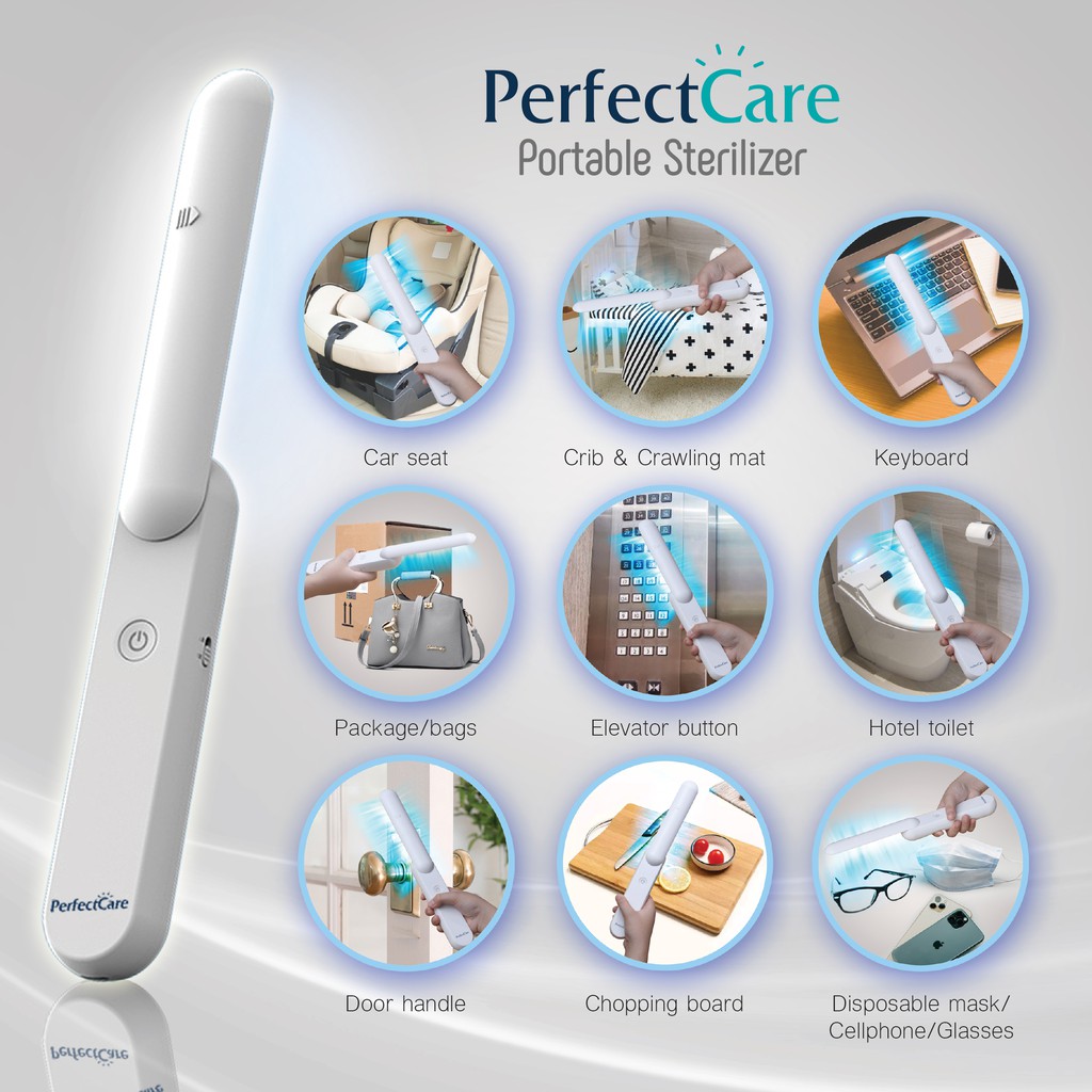 perfect-care-portable-sterilizer-อุปกรณ์ฆ่าเชื้อโรคประสิทธิภาพสูงด้วยแสง-uv-c-แบบพกพา