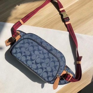 Coach Belt Bag In Signature Chambray