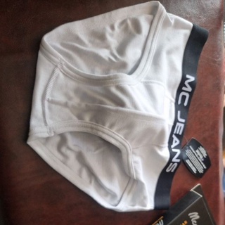 Mc Mens underwear กางเกงในชาย Mc สีขาว size M เอว 31-33" ❌ไม่ระบุรายละเอียดสินค้าหน้ากล่องพัสดุ