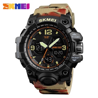 SKMEI Fashion Casual Sport Watch Men Digital Chrono 5Bar Waterproof Watches Dual Display Wristwatches Relogio Masculino