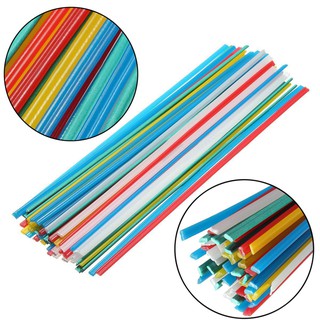 Bbyes แท่งเชื่อมพลาสติก 50 ชิ้น ต่อ 10 สีเขียว (PVC) สีขาว (PPR) สีฟ้า สีเหลือง สีแดง (PP)