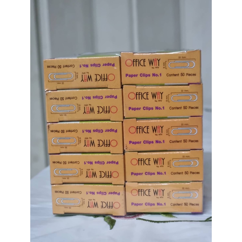 Office Way ลวดเสียบกระดาษ เบอร์1 (จำนวน 10 กล่อง) | Shopee Thailand