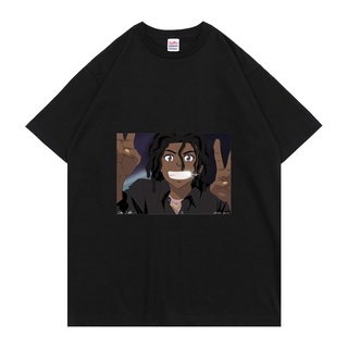 เสื้อยืดผู้ชาย เสื้อยืดแขนสั้น พิมพ์ลายการ์ตูน Playboi Carti สไตล์ฮิปฮอป สําหรับผู้ชาย และผู้หญิง 2 ชิ้น S-5XL