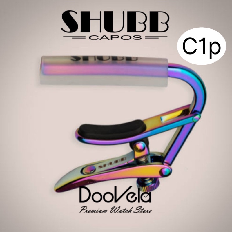 shubb-capo-c1p-royale-paua-pearl-คาโป้นิกเกิ้ลระบบโรลลิ่ง-สีมุกพิเศษหลายเฉดสี-สำหรับกีตาร์โปร่ง-กีตาร์ไฟฟ้า