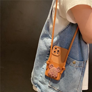 เคสโทรศัพท์มือถือ ลายการ์ตูน พร้อมช่องใส่บัตร สายคล้อง สําหรับ Samsung Galaxy A03 Core A52 A52S A72 A32 A22 A03S A23 S20 S21 S22 Note 20 Ultra A73 A53 A33 A22 A12 A02 A02S A21S A11 A31 A51 A71 A50S