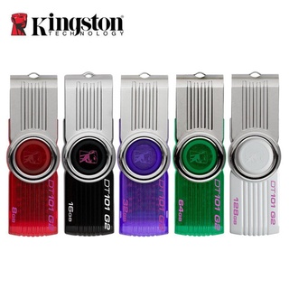 Kingston แฟลชไดรฟ์โลหะ แบบพกพา 16GB 32GB 64GB 128GB dt101 G2 USB