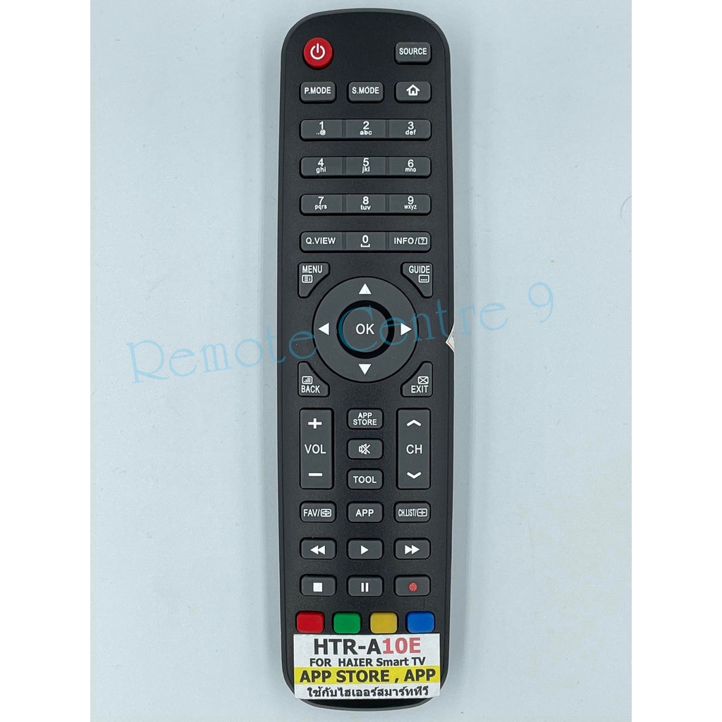 รีโมททีวี HAIER รุ่น HTR-A10E มีคำสั่ง App Stor / APP รุ่นและปุ่มคำสั่ง ...