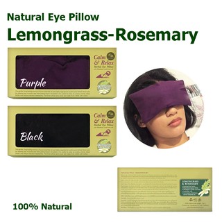 Aroma&amp;More  Herbal Eye Pillow หมอนสมุนไพรสำหรับประคบดวงตา Lemongrass &amp; Rosemary มี 2 สี ม่วง ดำ 2 color Purple &amp; Black