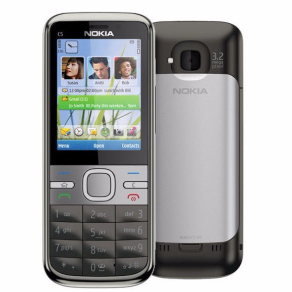 โทรศัพท์มือถือโนเกียปุ่มกด-nokia-c5-สีดำ-3g-4g-รุ่นใหม่2020-รองรับภาษาไทย