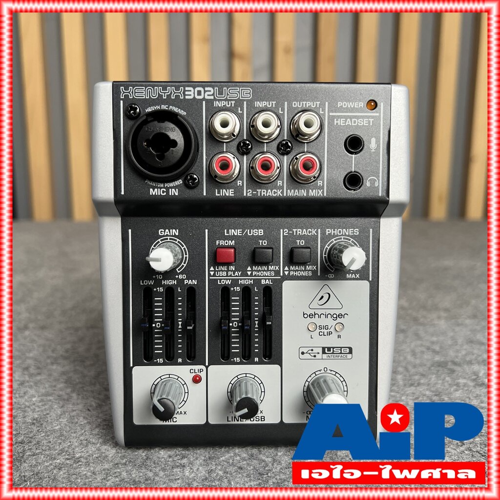 BEHRINGER XENYX302 USB mixer XENYX 302USB ( มิกเซอร์ 302 USB พร้อม USB/Audio Interface