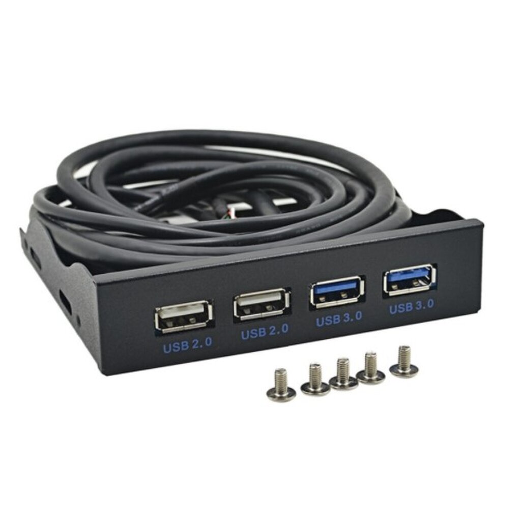 USB HUB เพิ่ม Port USB แผงด้านหน้าเคส สีเทา HUB 19/9PIN เป็น 2USB 3.0 ...
