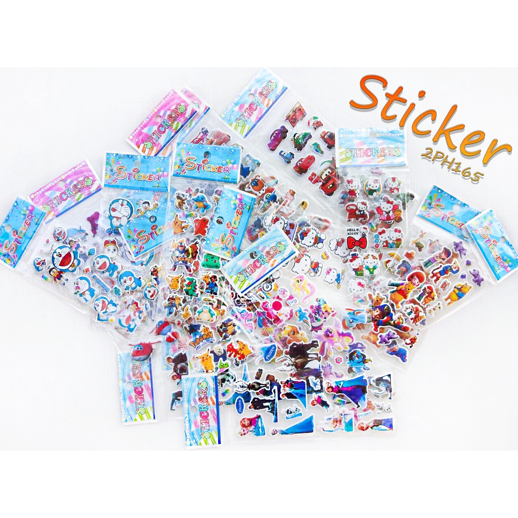 ภาพหน้าปกสินค้าสติกเกอร์นูน ชุดรวมรายการ์ตูน สินค้าพร้อมส่ง ️( สุ่มลาย) Ohwowshop สติ๊กเกอร์ แฟชั่น Sticker Sticker3D สติกเกอร์ DIY