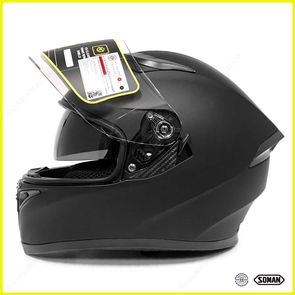 หมวกกันน็อค SOMAN รุ่น SM960 แว่น 2 ชั้น หมวกกันน๊อคเต็มใบ | Shopee ...
